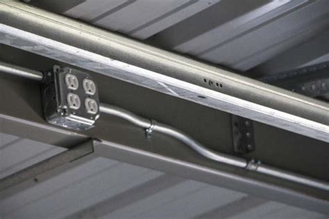 hang electric box steel beam|attaching box to steel beam.